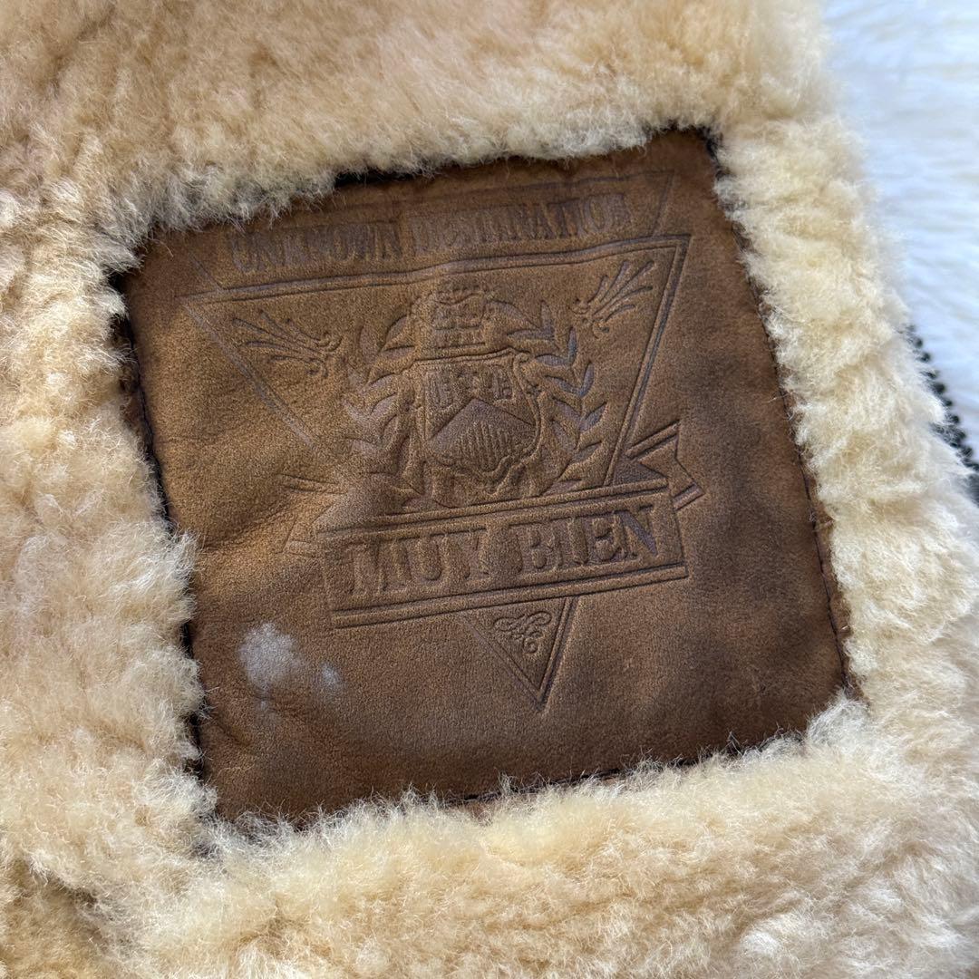 【フード付き】vintage B-3 ムートン フライトジャケット M 超短丈