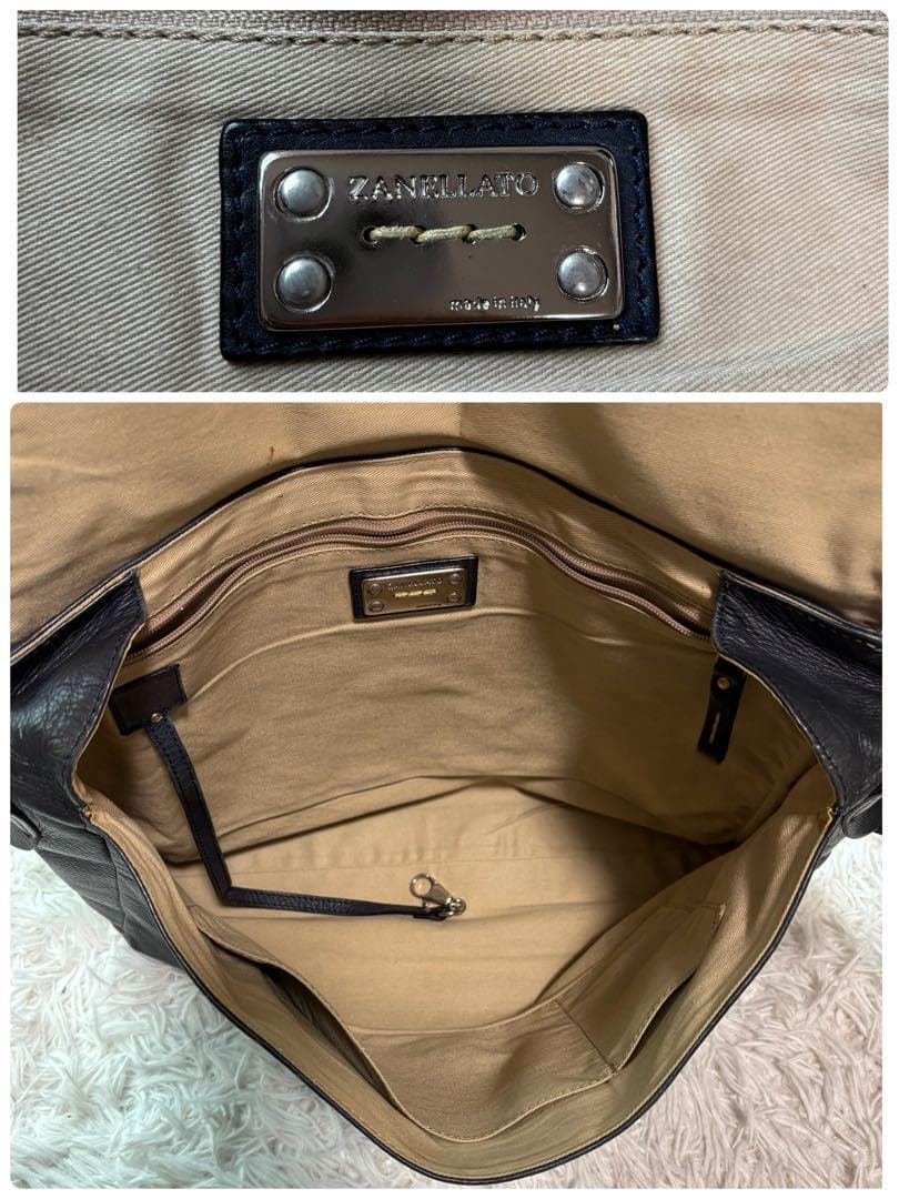 ✨希少色✨ザネラート メッセンジャーバッグ ポスティーナL オールレザー 大容量