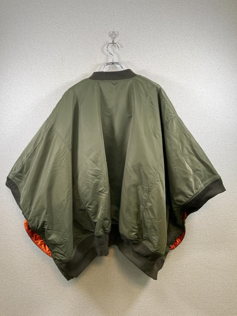 チャオパニックエシンタ リバーシブル ポンチョ風 ミリタリーアウターＦサイズ