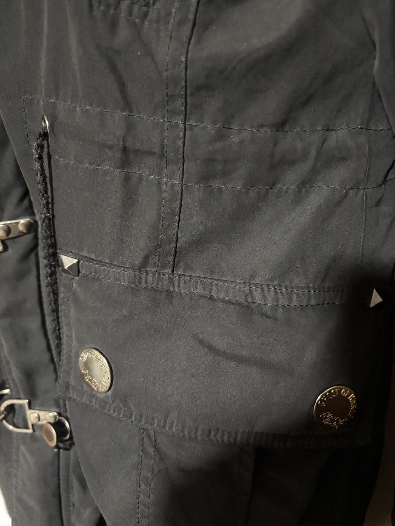 ghost of harlem ミリタリージャケット コート black ファー