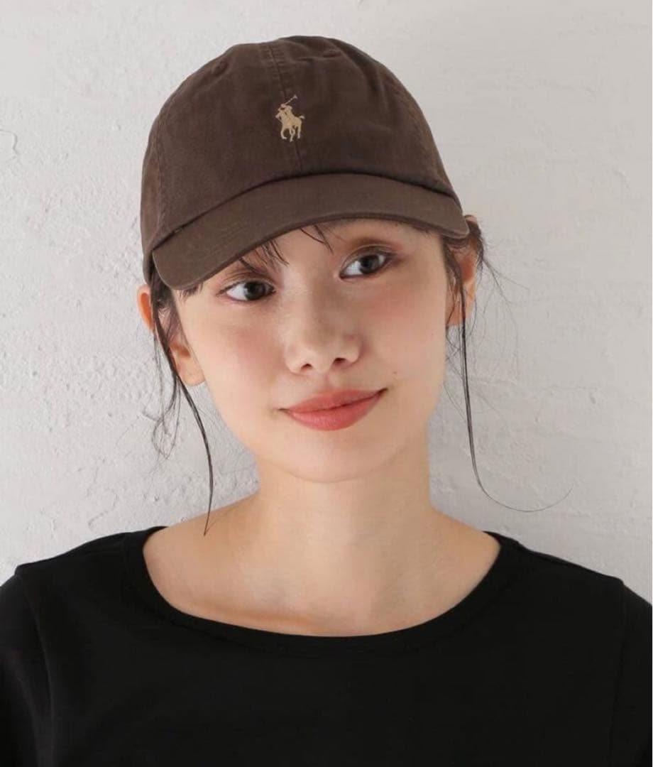 ポロラルフローレン　ポロ　キャップ　ブラウン