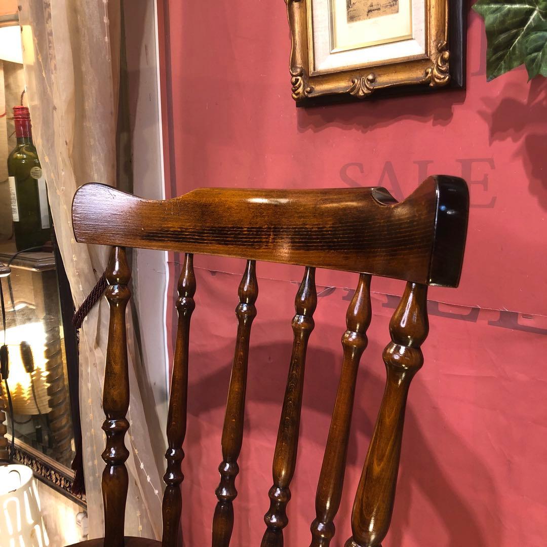 Sale L２　80’s ヴィンテージ ウィングバッグ　スピンドルチェア