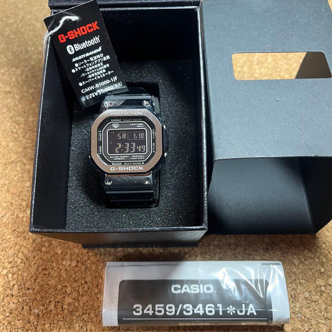 美品】カシオGーSHOCK/GMWーB5000ー1JFソーラー電波