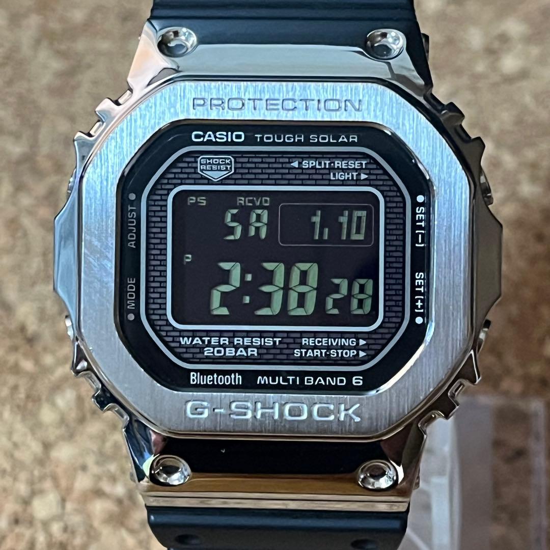 美品】カシオGーSHOCK/GMWーB5000ー1JFソーラー電波