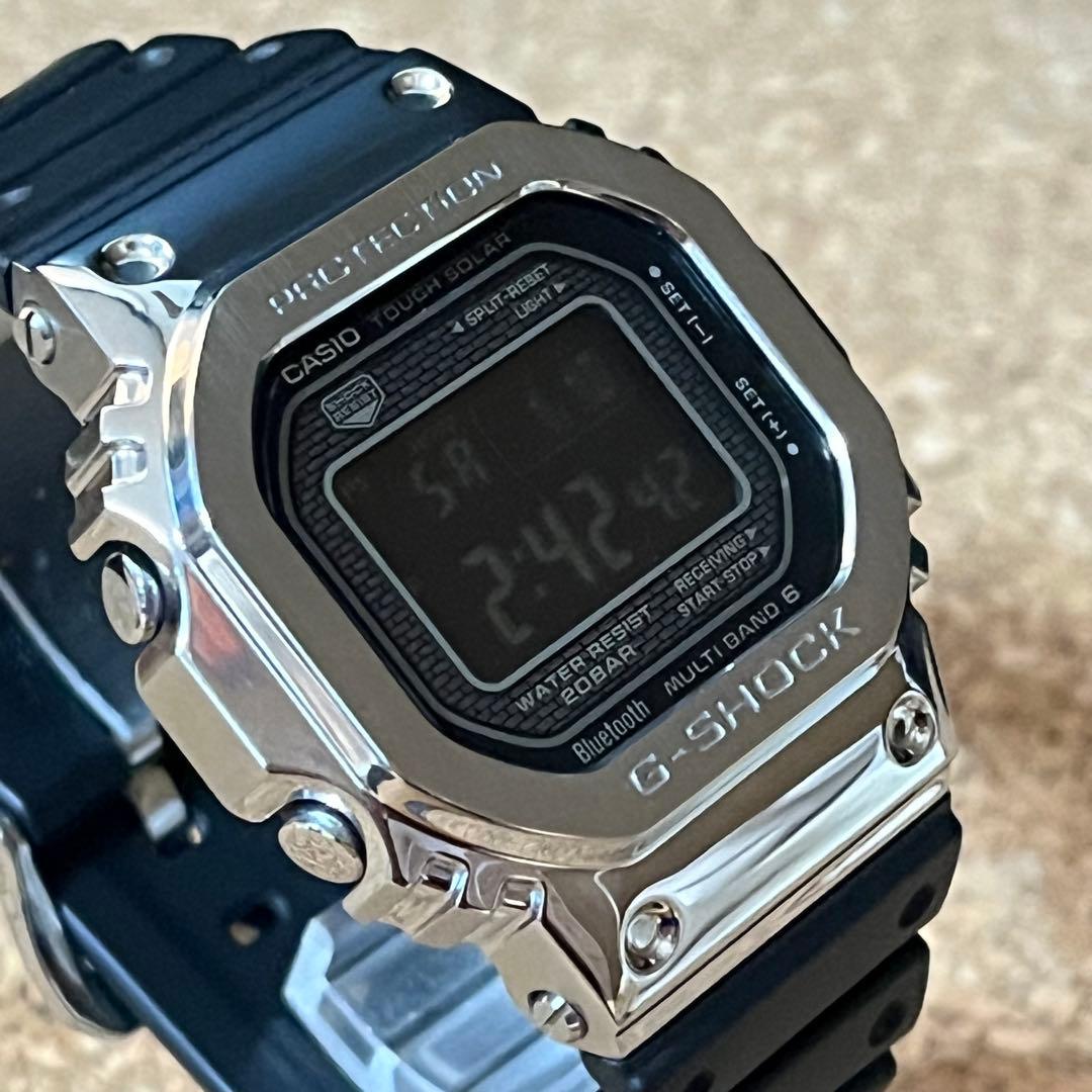 美品】カシオGーSHOCK/GMWーB5000ー1JFソーラー電波
