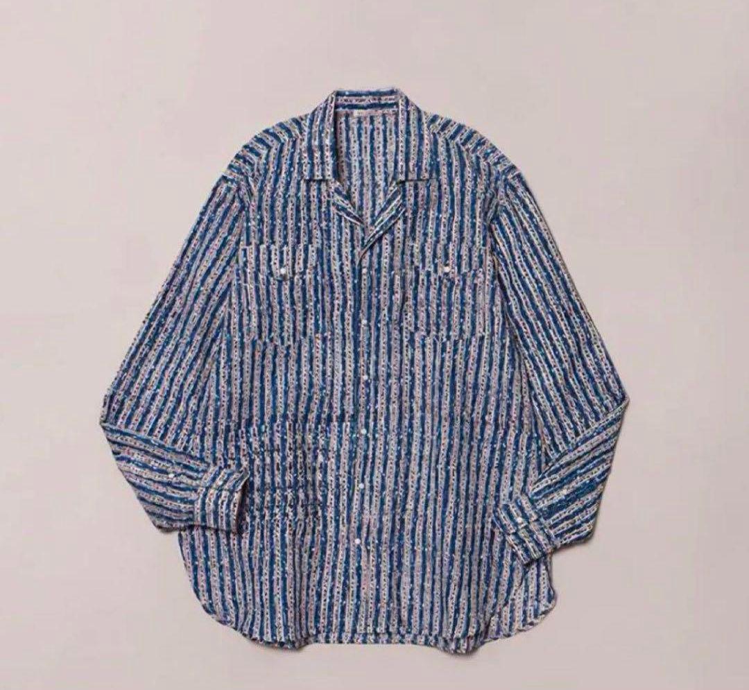 トップス NICENESS PUTHLI.L BLUE sizaM