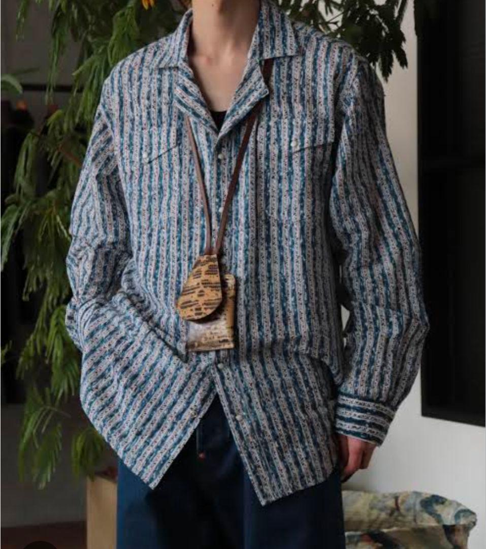 トップス NICENESS PUTHLI.L BLUE sizaM