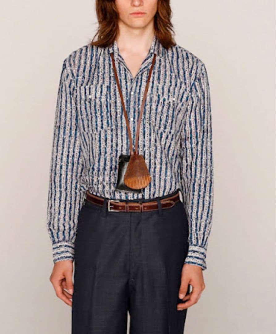 トップス NICENESS PUTHLI.L BLUE sizaM