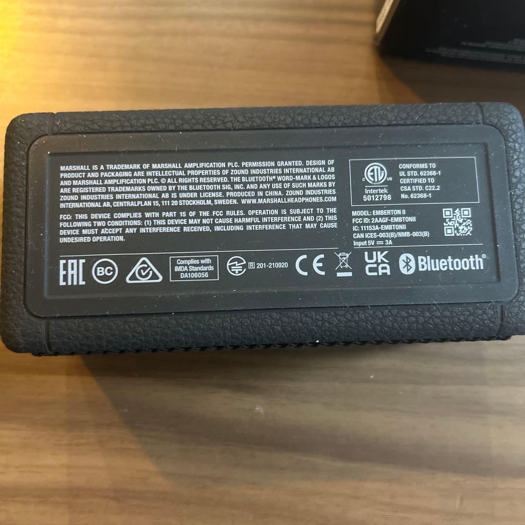 Marshall Emberton II ワイヤレススピーカー