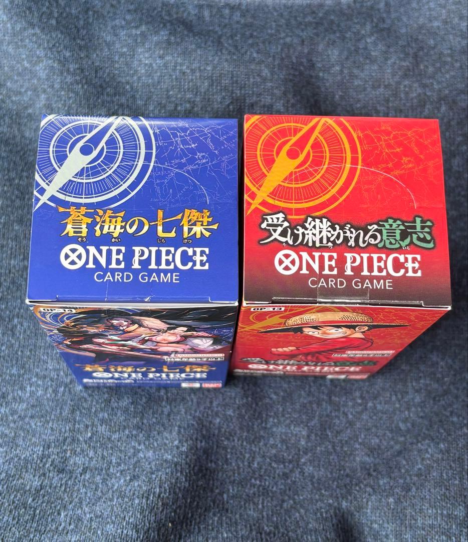 ワンピースカード　受け継がれる意志　蒼海の七傑　2BOX テープカット
