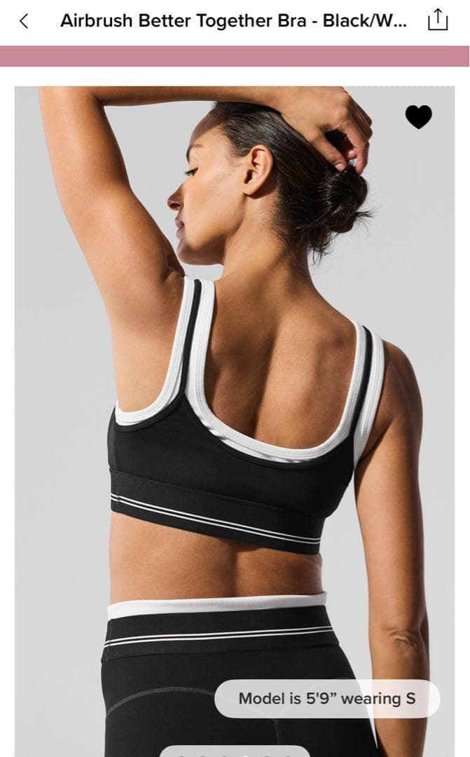 Alo Yoga ブラトップ ブラック 海外XSサイズ