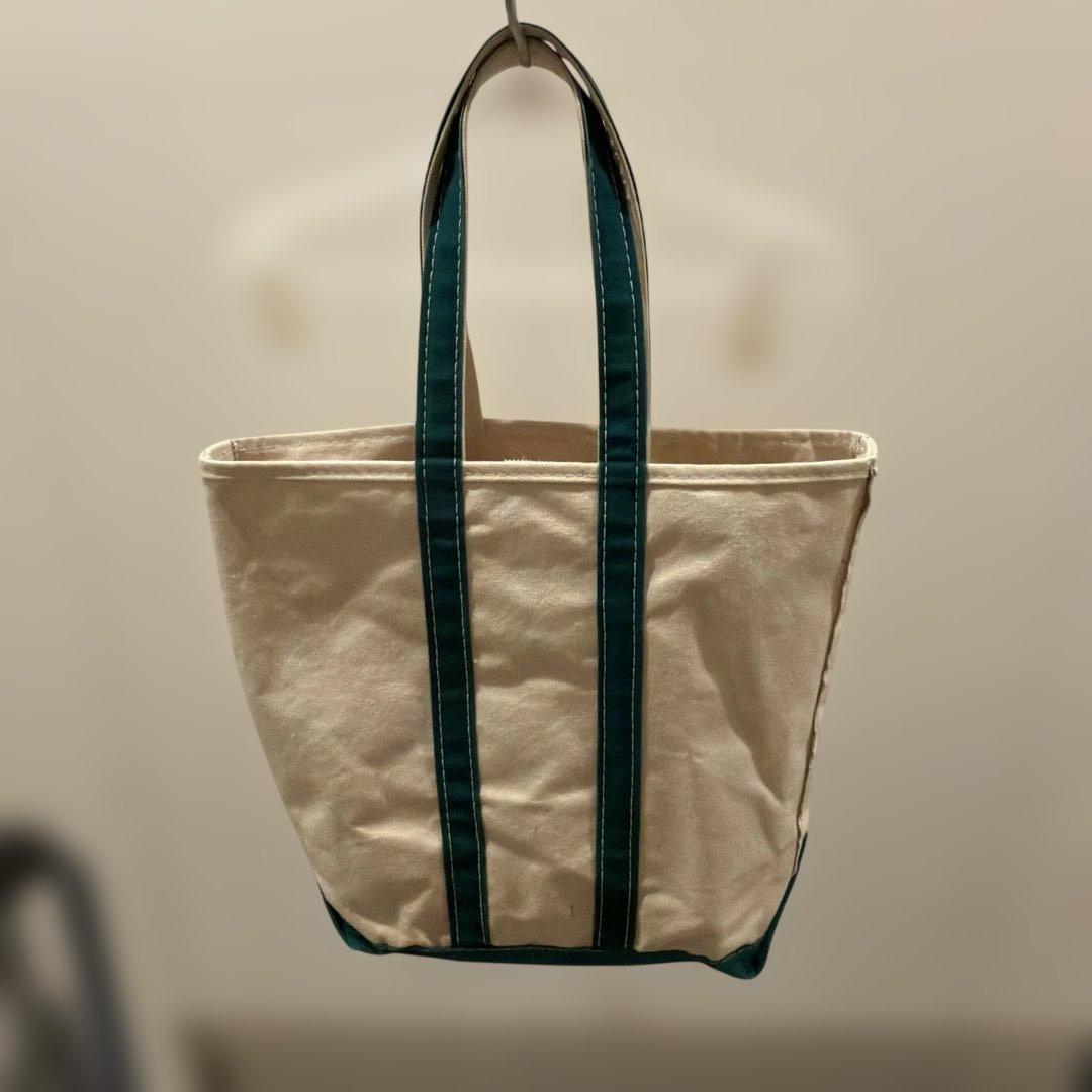 2色タグ80sL.L.BEANトート緑トールサイズ