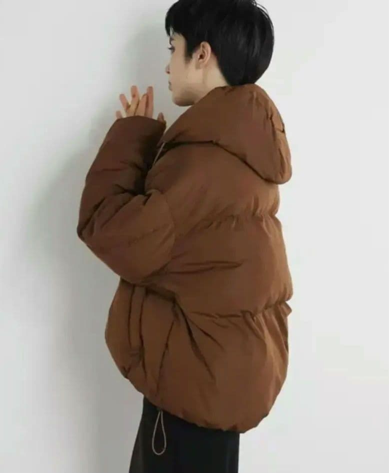 ウィムガゼット THE PAUSE パファーショート 中綿ブルゾン 茶