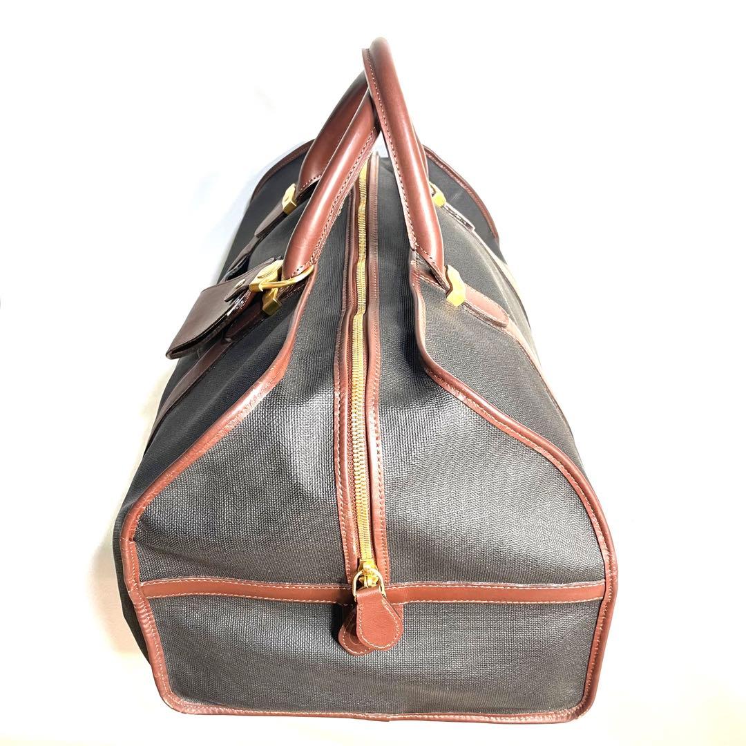 『Dunhill』 ダンヒル ボストンバッグ 旅行用バッグ ブラック ブラウン