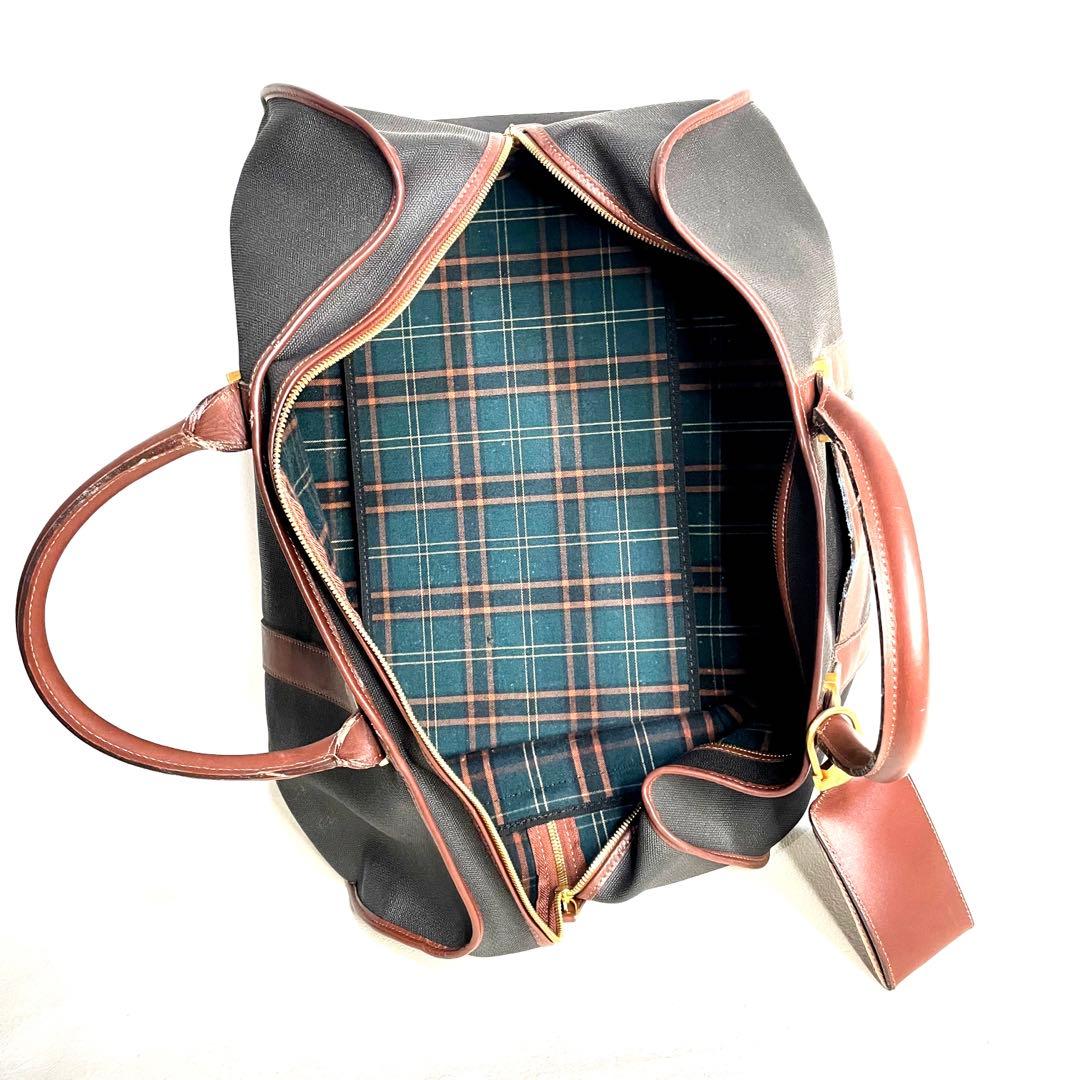 『Dunhill』 ダンヒル ボストンバッグ 旅行用バッグ ブラック ブラウン