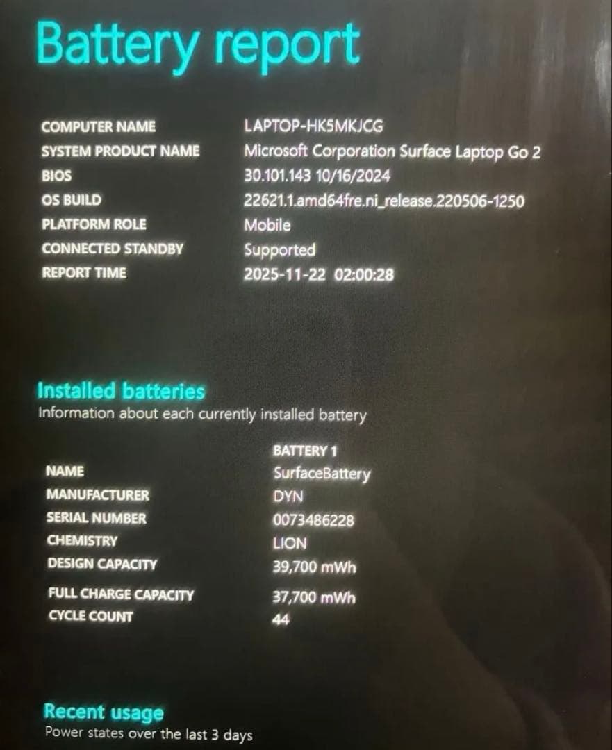 surface laptop Go2/256GB/箱・プロダクトキー・充電器付