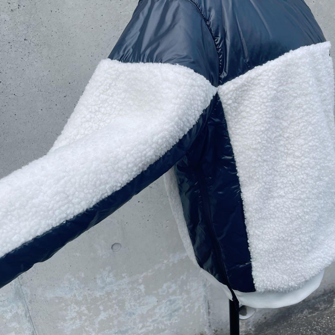 Jack Bunny 中綿リバーシブル ネイビー × 白 ブルゾン メンズ