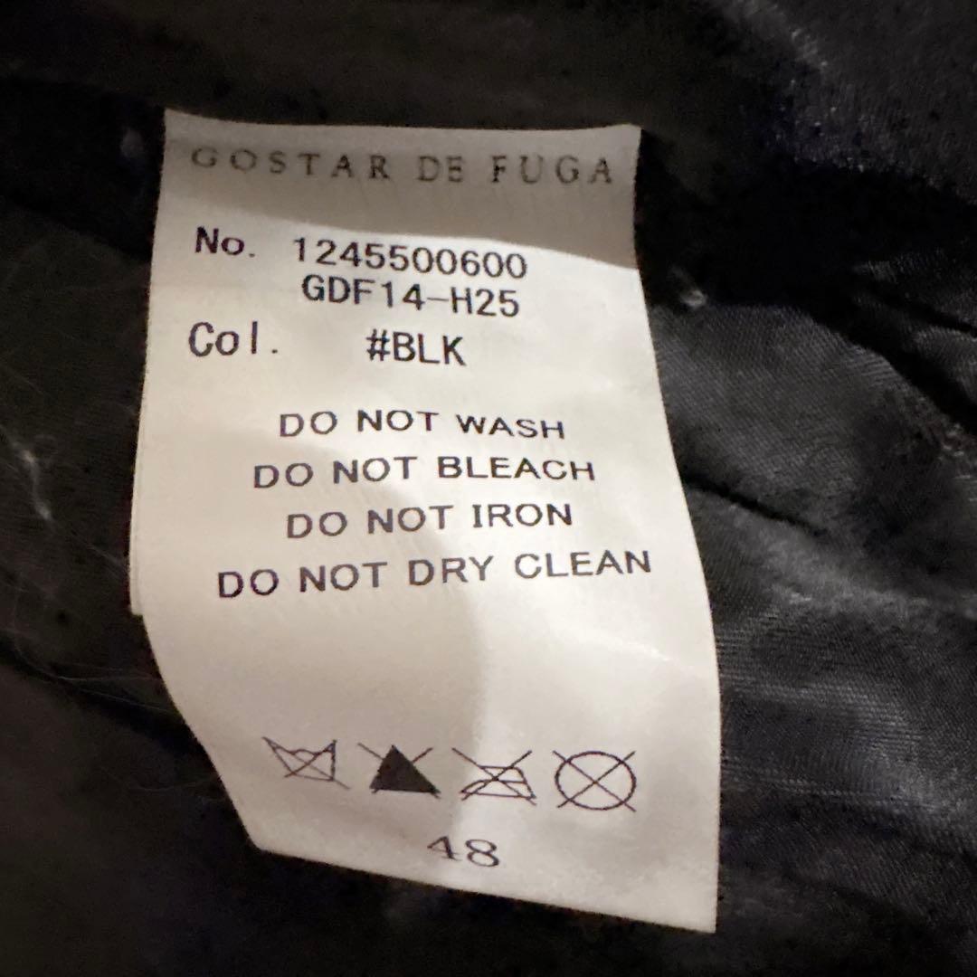 ゴスタールジフーラムレザーライダースジャケット48XLサイズブラック黒羊革y2k