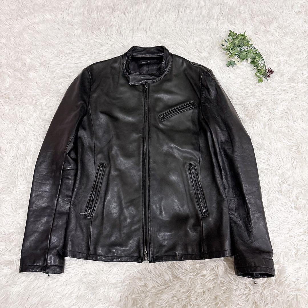 ゴスタールジフーラムレザーライダースジャケット48XLサイズブラック黒羊革y2k