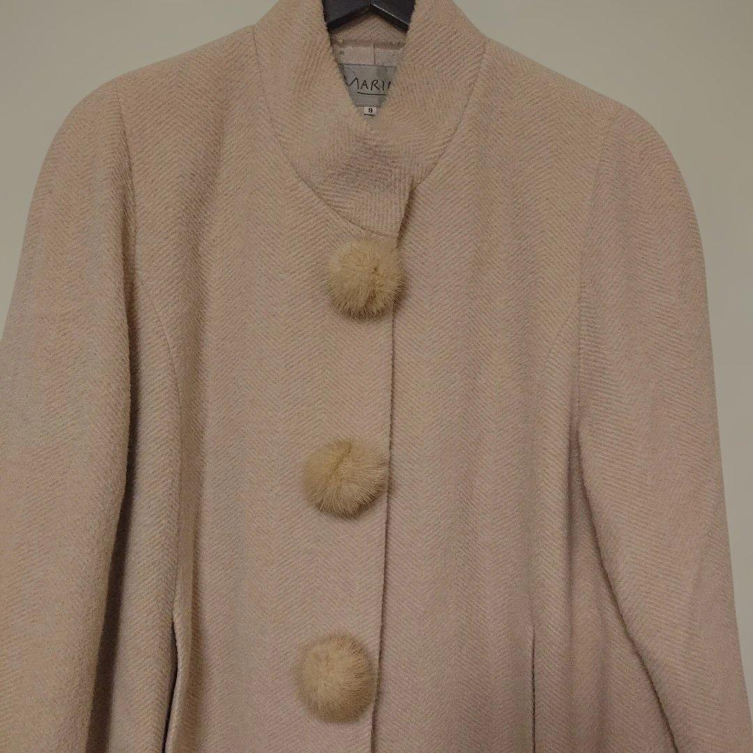 alpaca jacket コート ベージュ オーバーサイズ