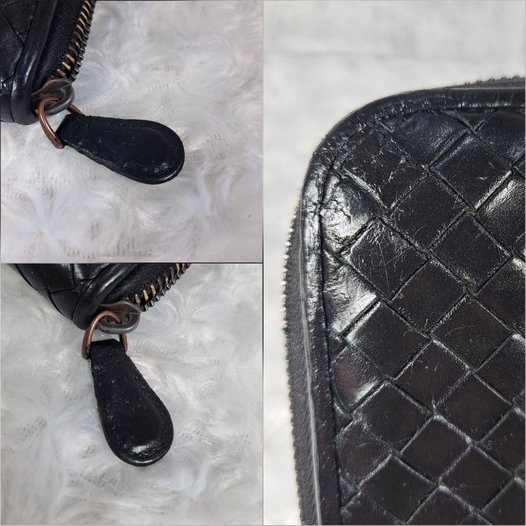 ボッテガヴェネタ　長財布　ラウンドファスナー 　黒　ブラック