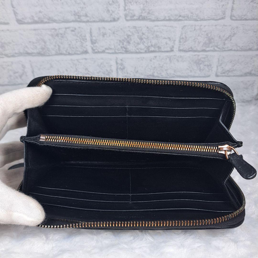 ボッテガヴェネタ　長財布　ラウンドファスナー 　黒　ブラック