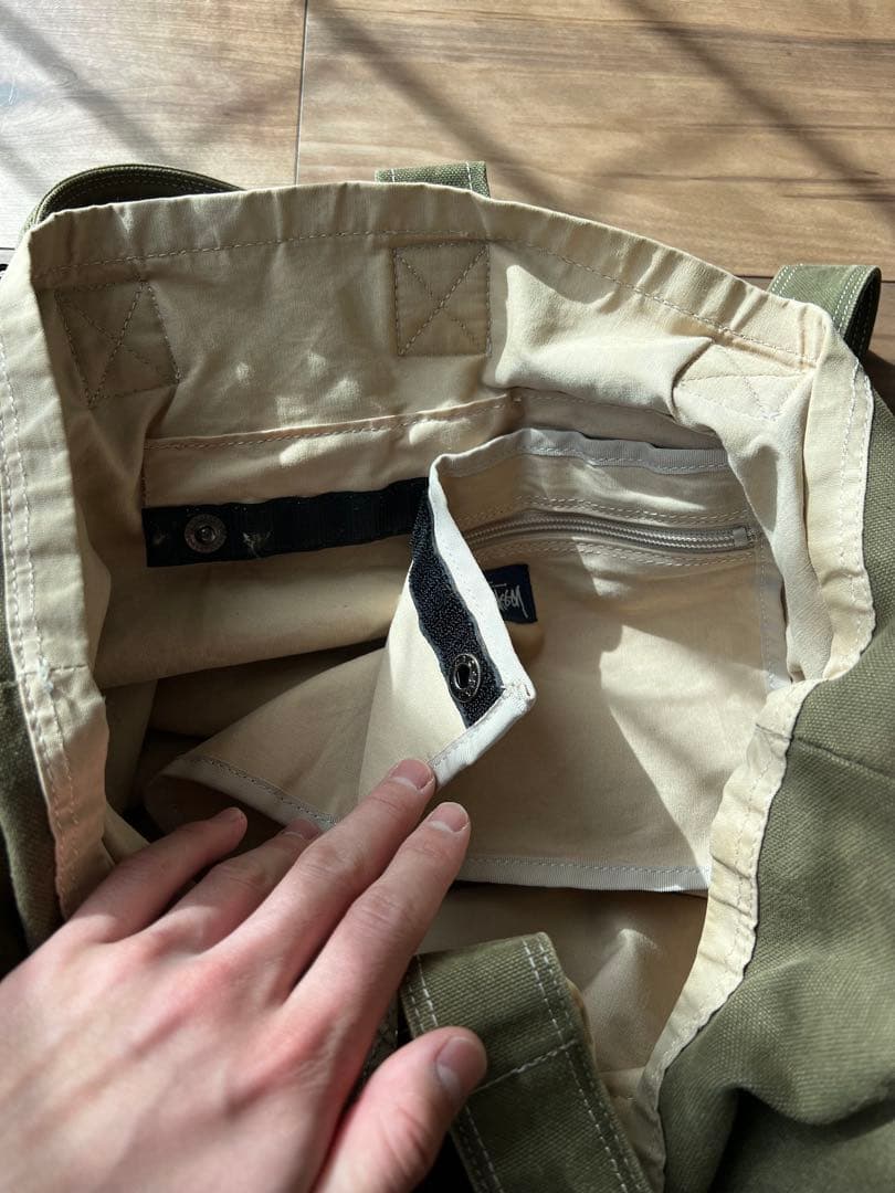 90s STUSSY × PORTER ファーストコラボ トートバッグ 紺タグ