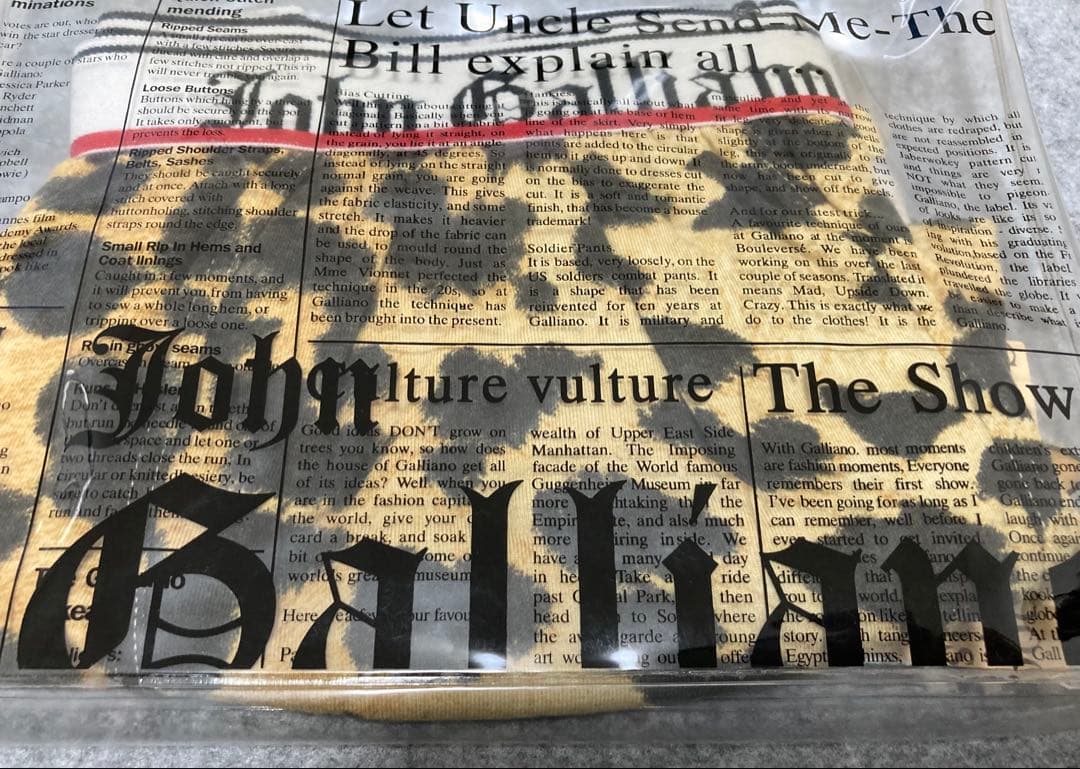 【未使用・希少】GALLIANO HOMME ボクサーパンツ レオパード柄 豹柄