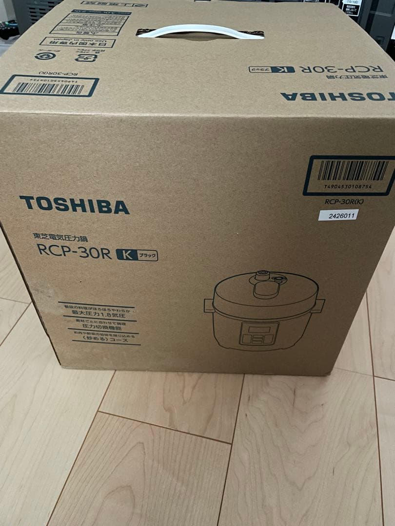 東芝 電気圧力鍋 RCP-30R K 新品未使用