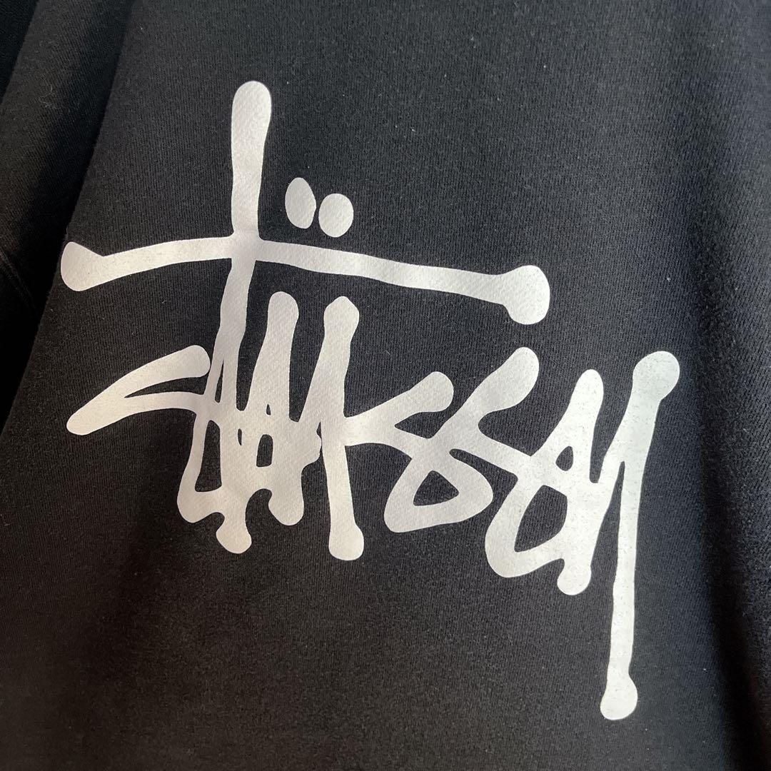 【即完モデル‼︎】STUSSY☆黒白 フルジップ パーカー D233