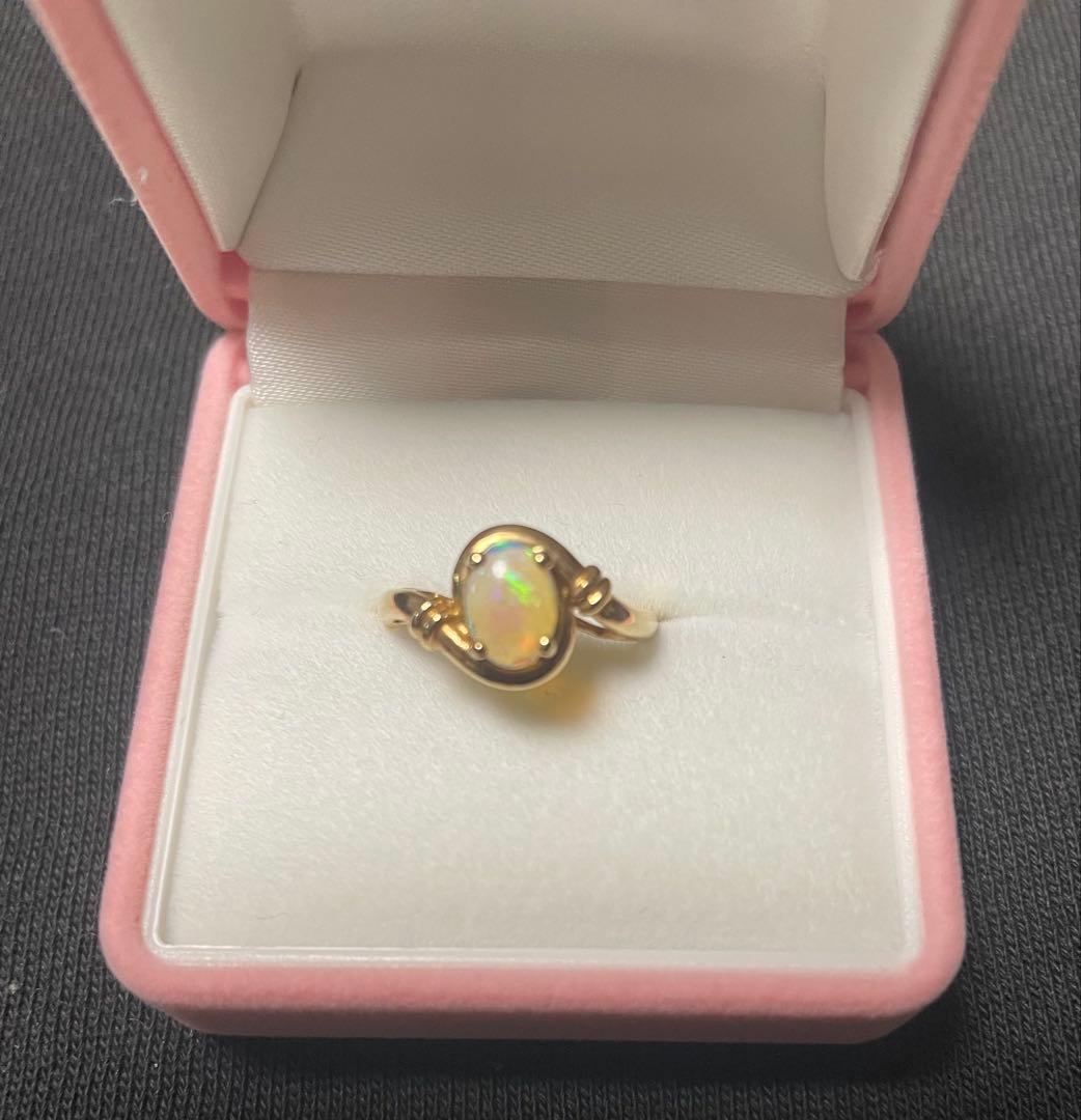 オパール リング　K14 11号　送料無料！