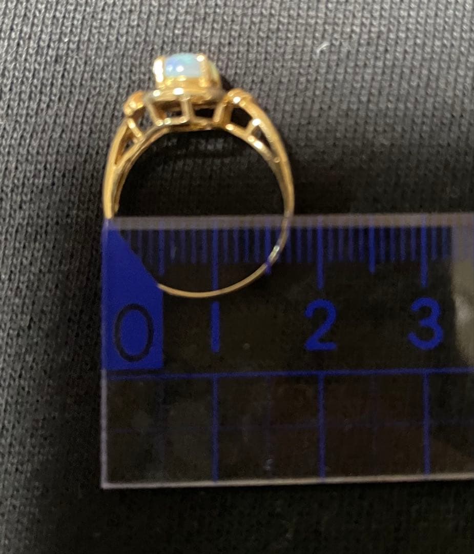 オパール リング　K14 11号　送料無料！
