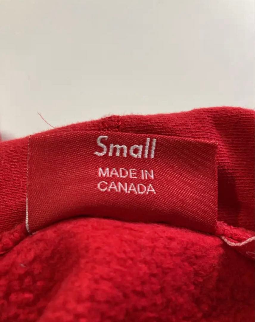 Supreme レッド パーカー テリー・リチャードソン　リバースウィーブ型