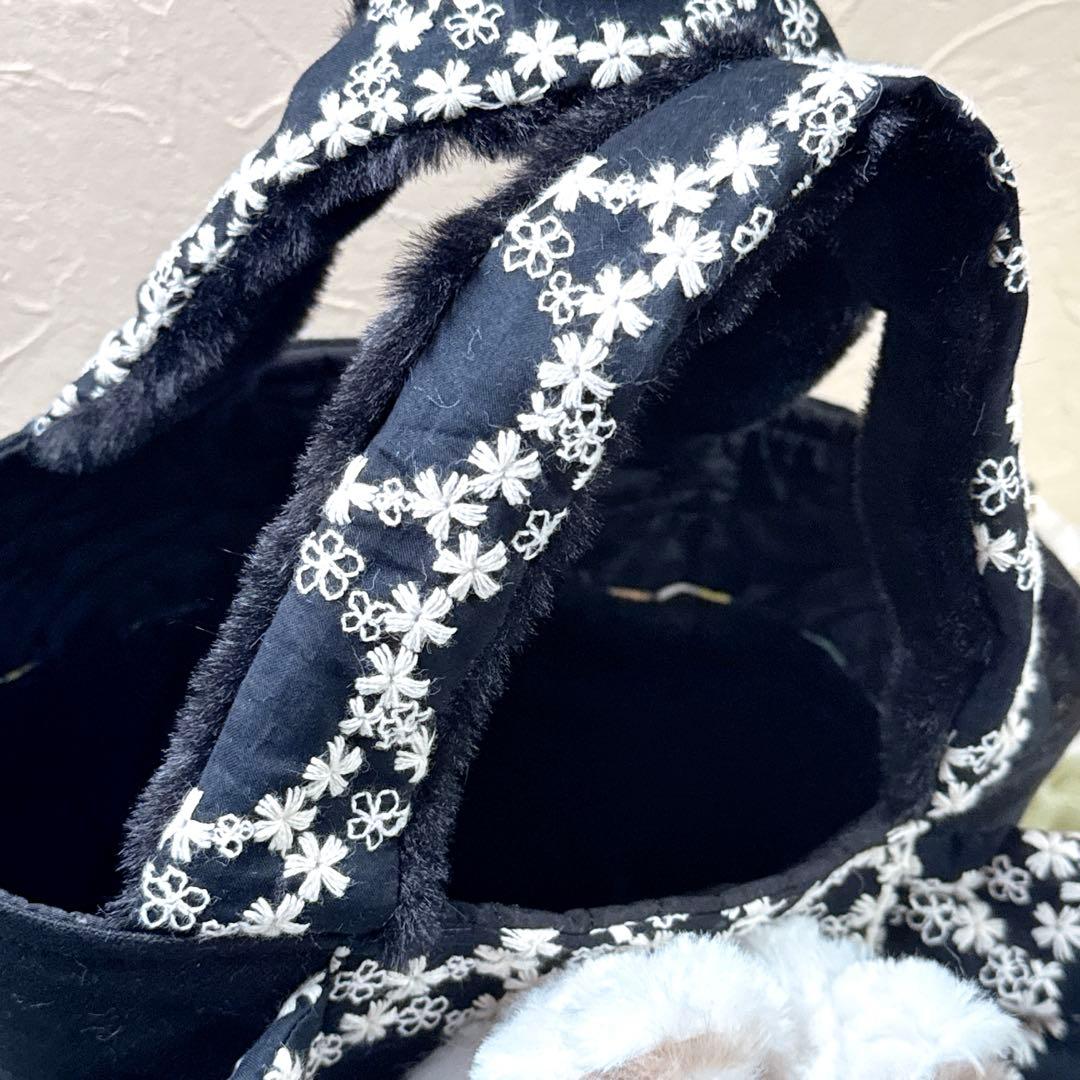 ゆ*ら様 コヤンイサムチョン♡訳あり！さば猫ちゃんの形が変わる帆布＆フリルトート