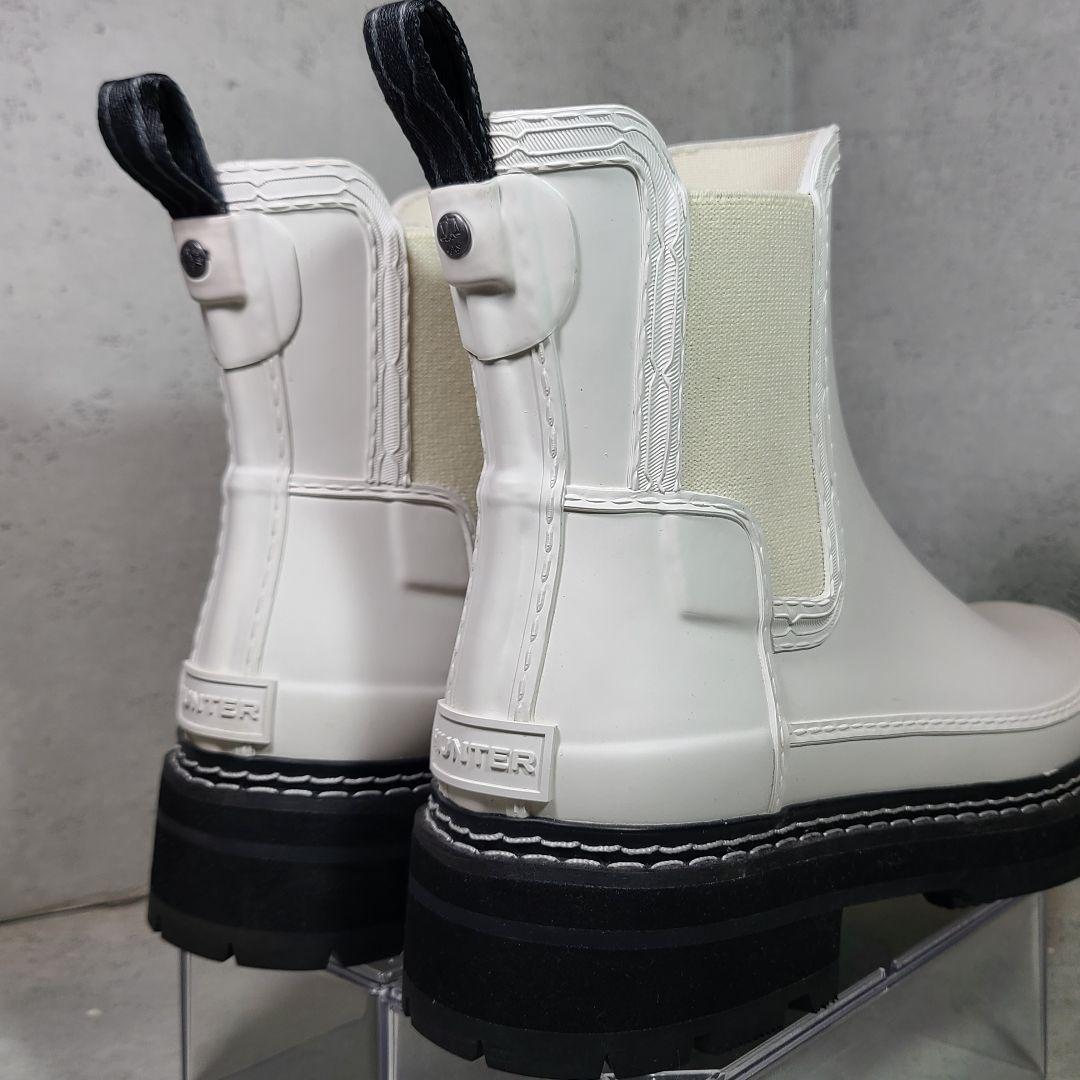 【HUNTER】サイドゴアレインブーツ　リファインド スティッチ ディテール