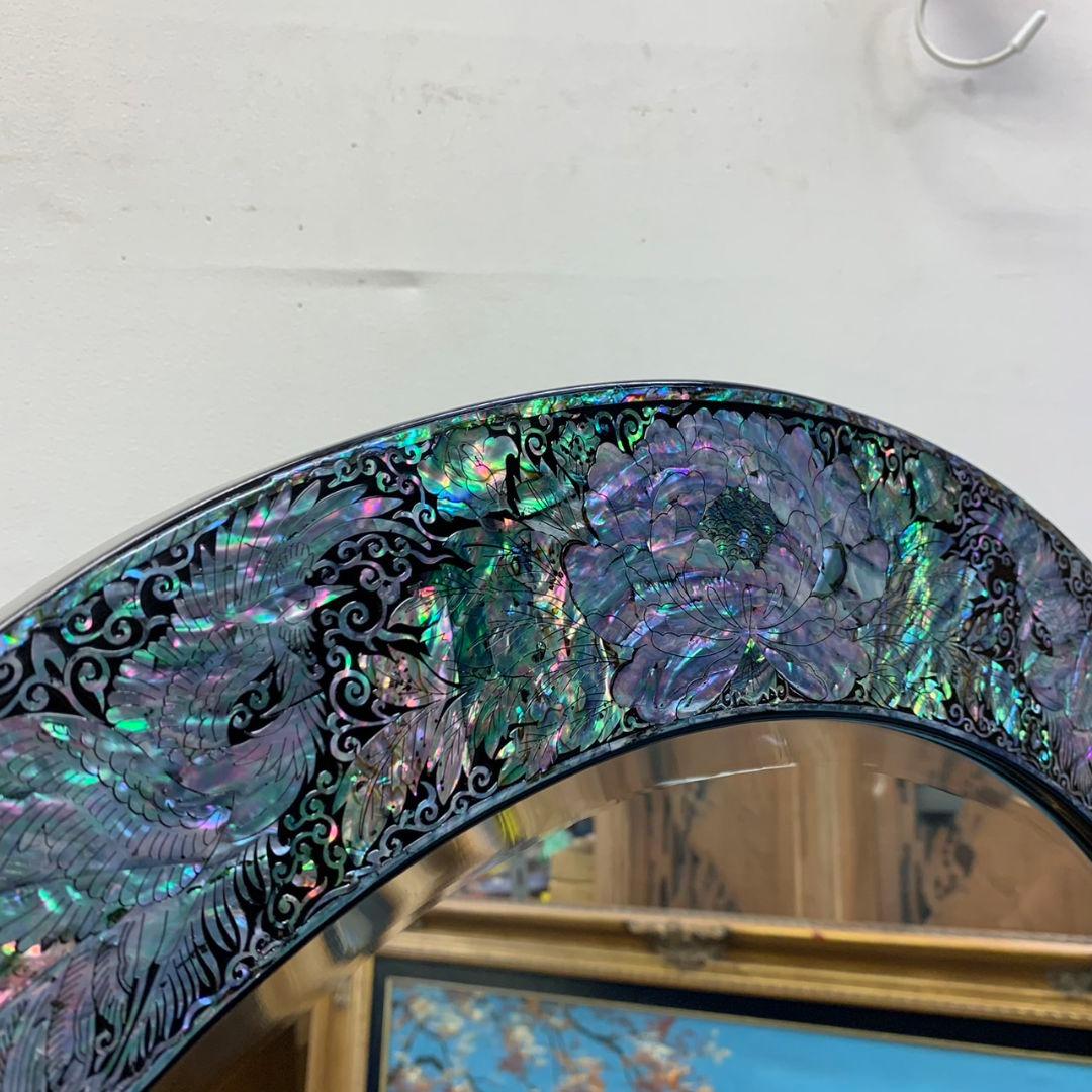 最高級 螺鈿 鏡台 細密 ドレッサー 高165.5cm