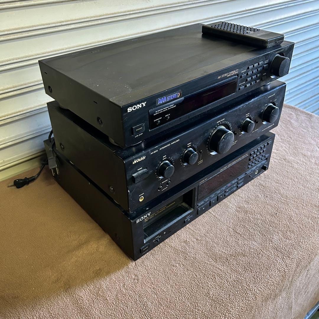 CL13★SONY★ CDプレーヤー アンプ victor チューナー 3点