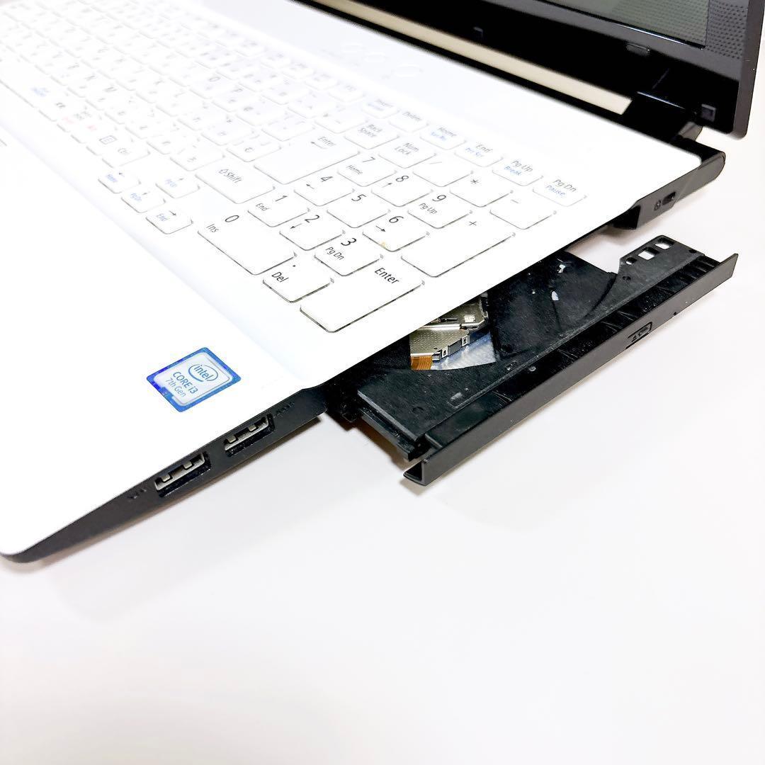 SSDで快適✨在宅ワークに メモリ8GB カメラ 白 ノートパソコン NEC