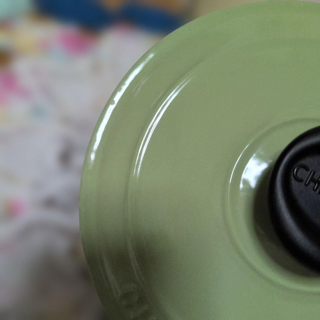 シャスール片手鍋　若草色　18cm