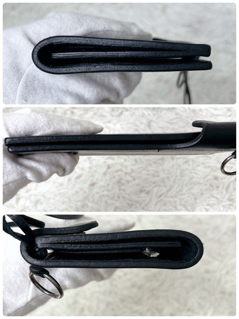 PORTER バイカーウォレット 長財布 レザー 黒 925 シルバーリング