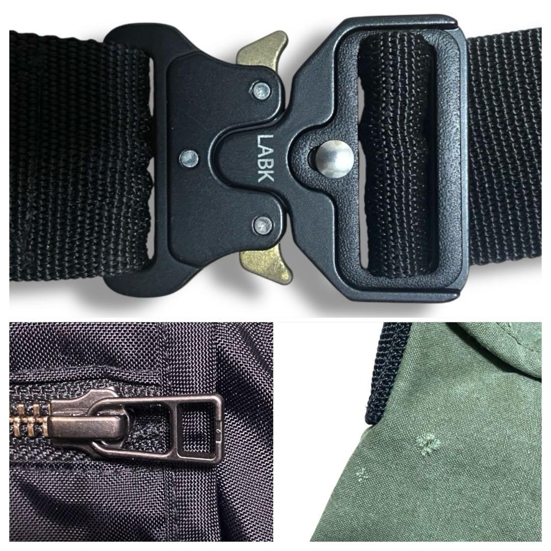 【鬼レア・再構築・USAテント生地使用】 レイドバック ショルダーバッグ カーキ