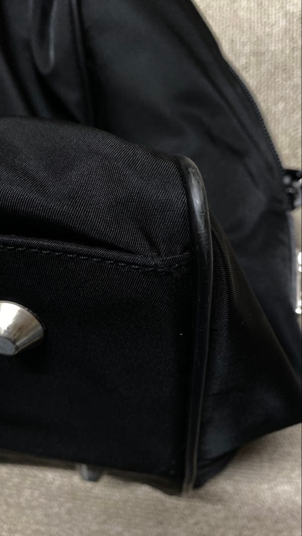 超美品★PRADA 2way ボストンバック　サフィアーノレザー　ナイロン　黒