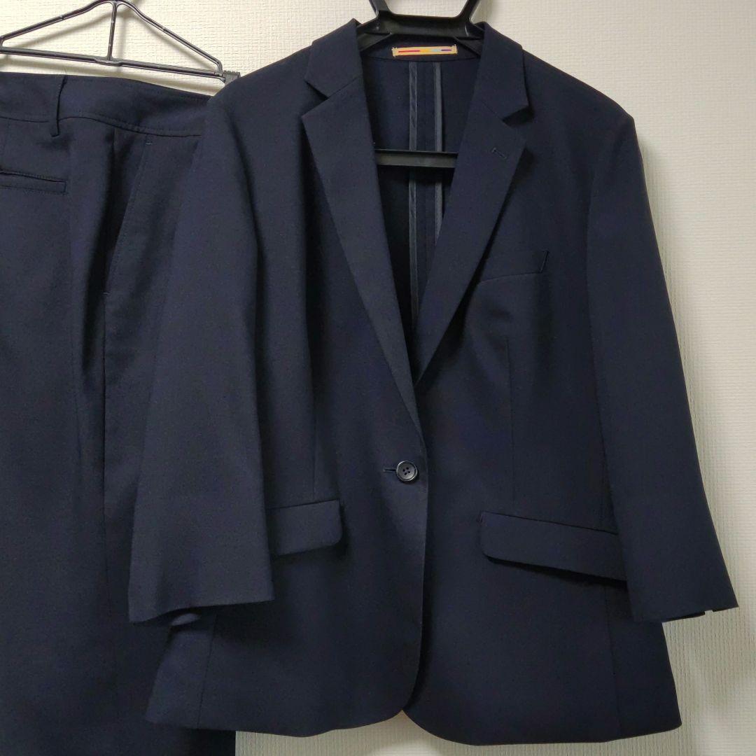 着用1回 美品 ORIHICA オリヒカ RHYME スーツ　ネイビー 2着