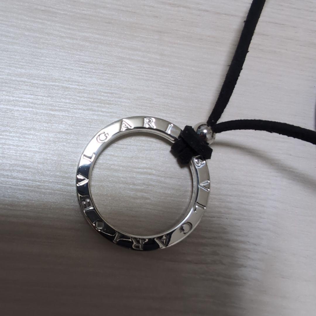 BVLGARI ブルガリシルバー キーリング 新品チョーカー付きネックレス