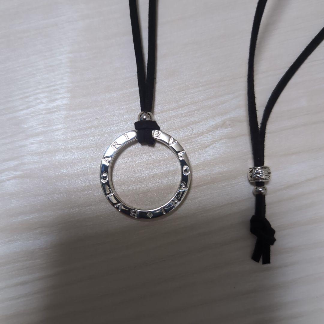 BVLGARI ブルガリシルバー キーリング 新品チョーカー付きネックレス