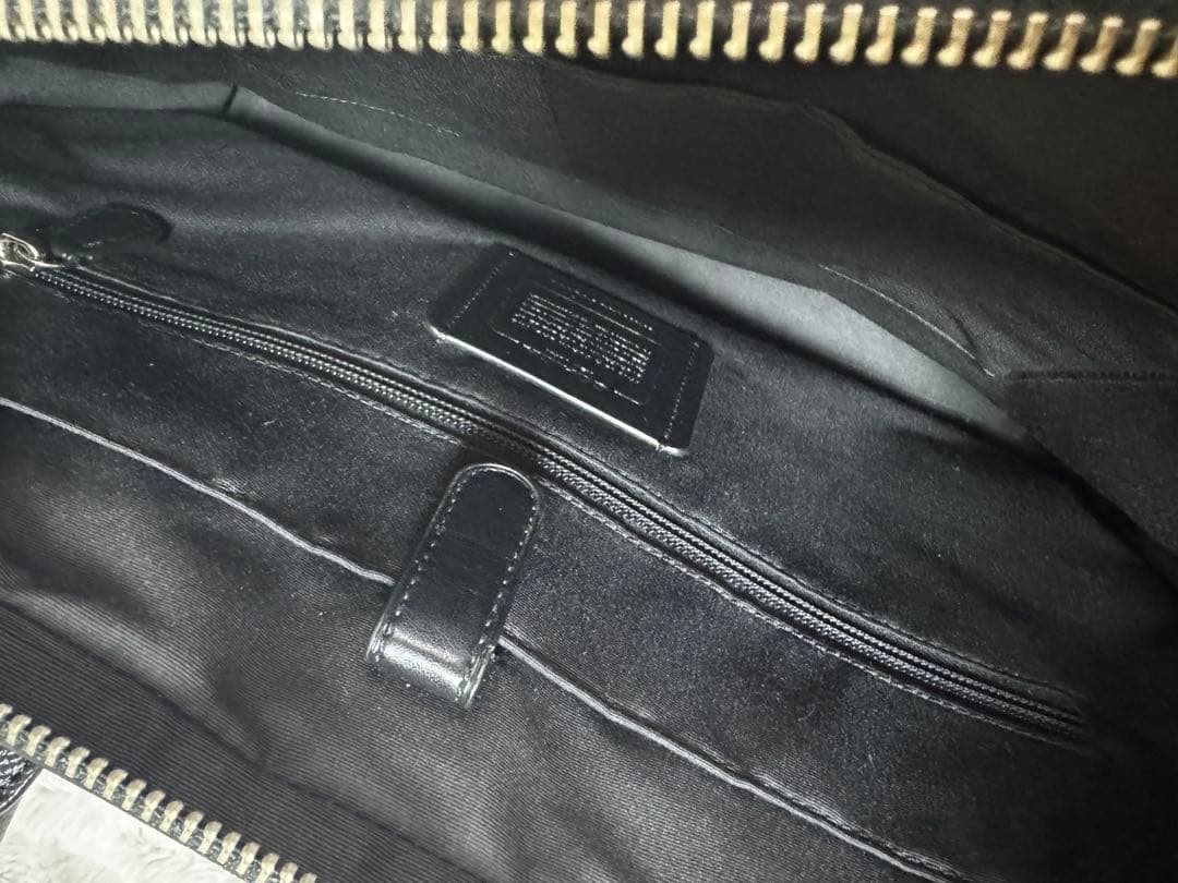 【新品】COACH レザービジネスバッククロスグレイン