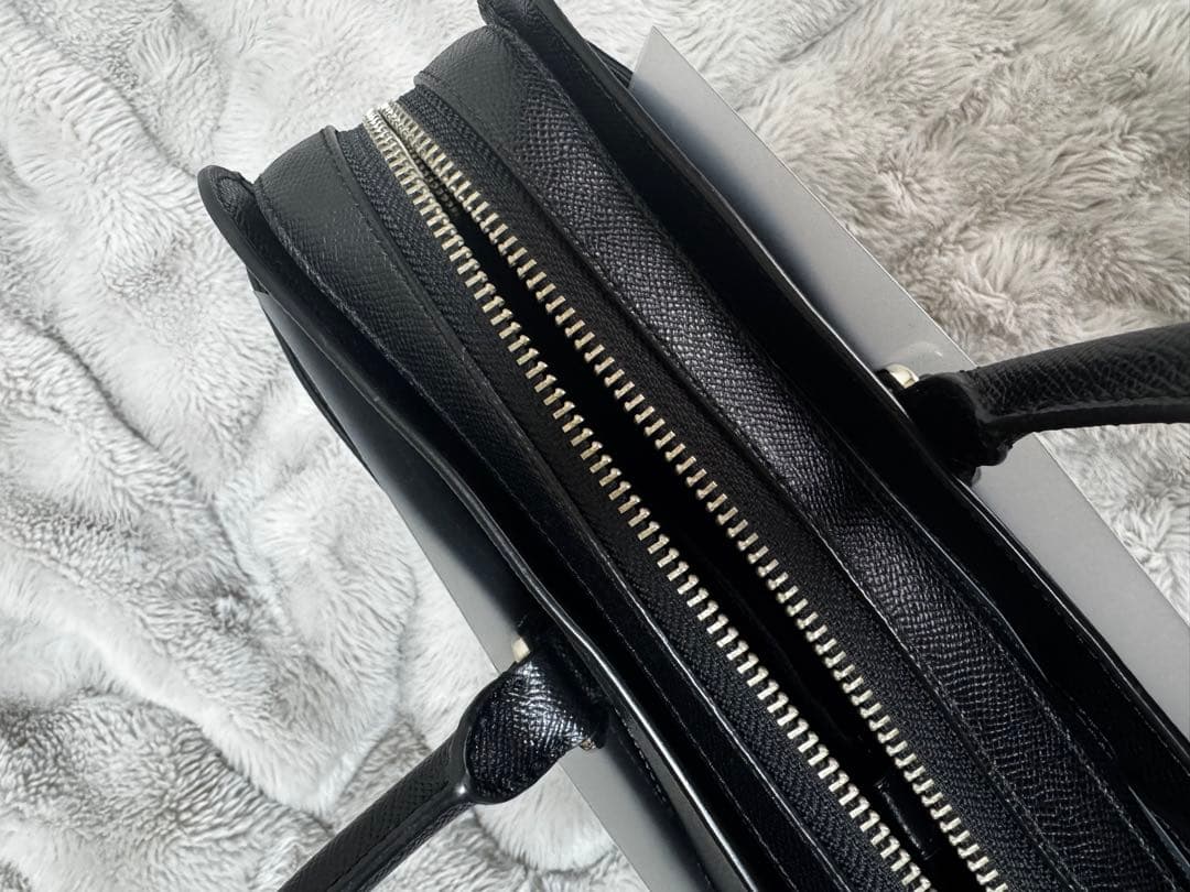 【新品】COACH レザービジネスバッククロスグレイン