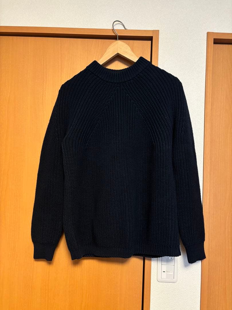 BATONER クルーネックニット　ネイビー