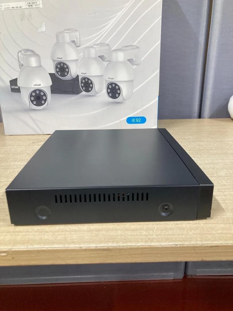 ieGeek防犯カメラ 有線LANカメラ2台 HDD2TB録画ユニット「6833