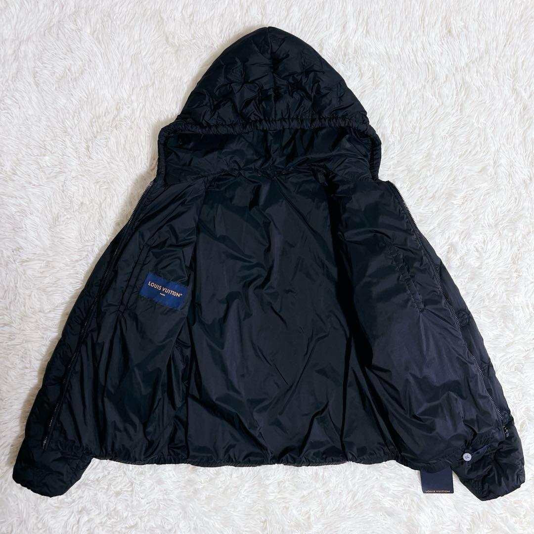 Louis Vuitton モノグラム　キルテッド　フーデッド　ブルゾン　黒